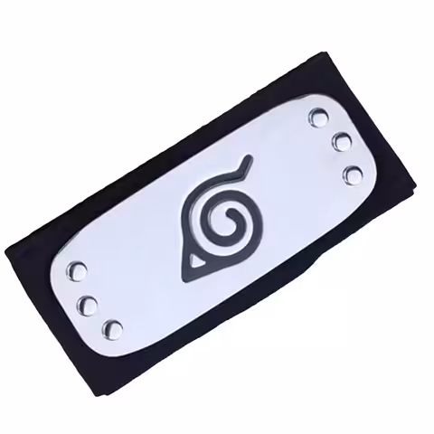 Original Naruto-pannband – Konoha lövby huvudband, cosplay-tillbehör ninja