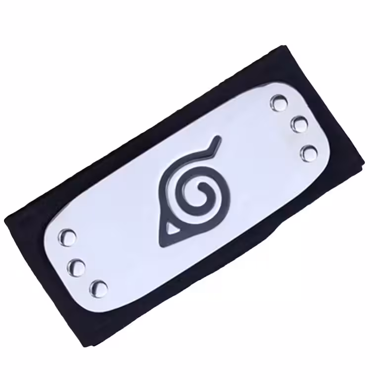 Original Naruto-pannband – Konoha lövby huvudband, cosplay-tillbehör ninja