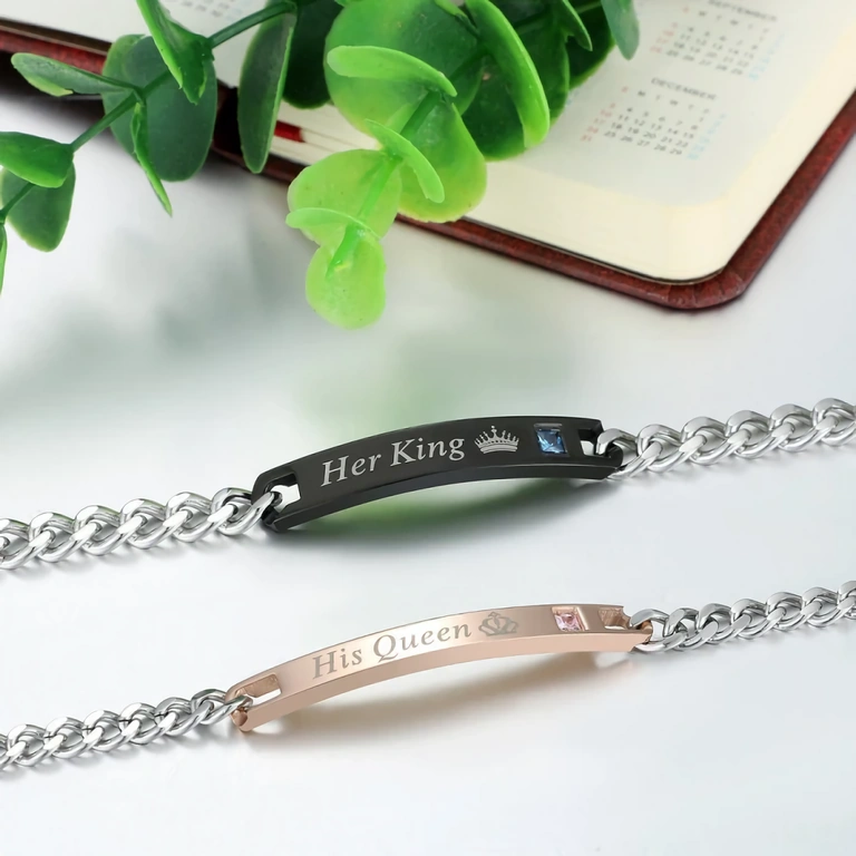 Armbandsset för Alla hjärtans dag Pararmband lämpliga för Alla hjärtans dag eller jubileum