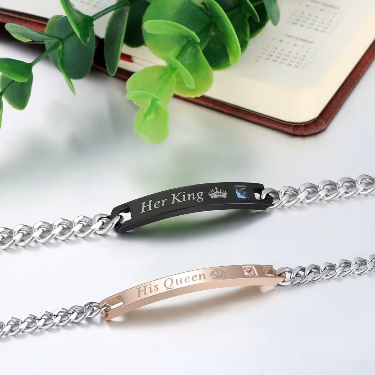 Pararmband lämpliga för Alla hjärtans dag eller jubileum