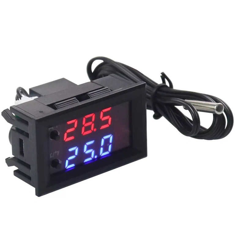 Termostat med nedsänkbar NTC-temperatursensor och 40 cm kabel