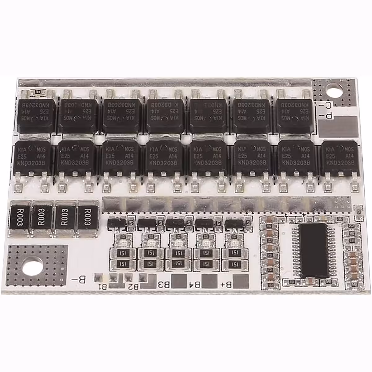 Toppvy av BMS 5S-modulen för Li-Ion-batterier