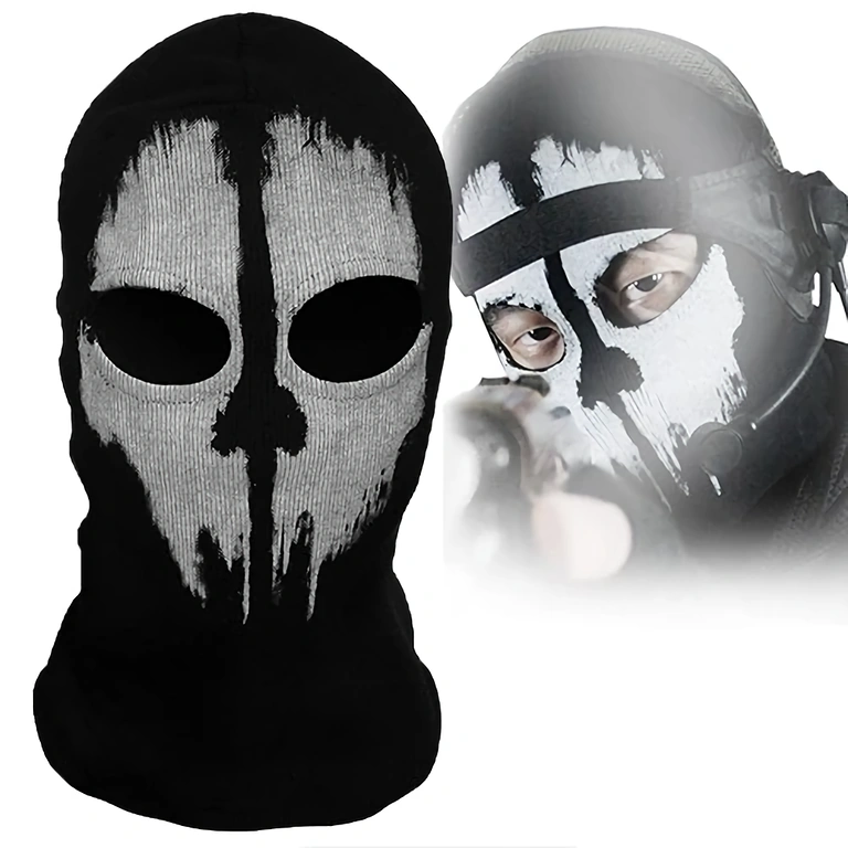 Personlig Call of Duty Ghosts-mask för utomhusaktiviteter paintball, airsoft och sport