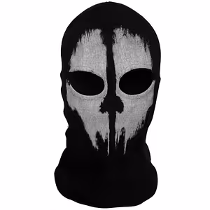 Skallhuva Call of Duty Ghost – skid-, moto-, airsoft-, paintballmask, svart taktisk