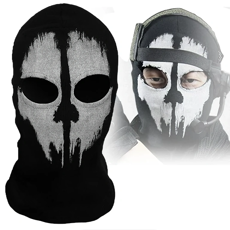 Kamouflagemask Call of Duty Ghosts, bekväm och flexibel, ansikts- och nackskydd