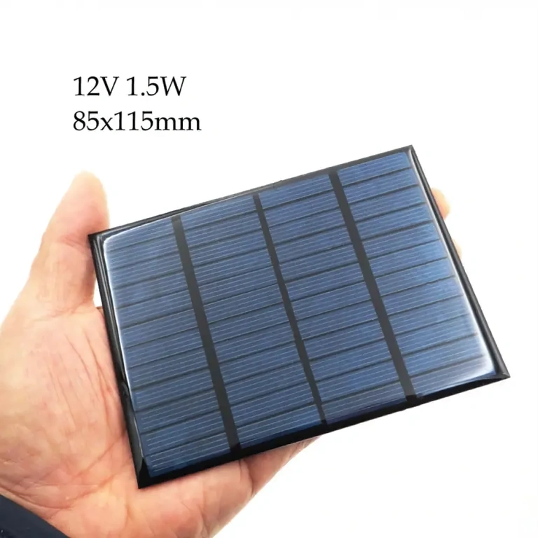 Kompakt fotovoltaisk solpanel Liten solpanel 115x85 mm med justerbar utgång