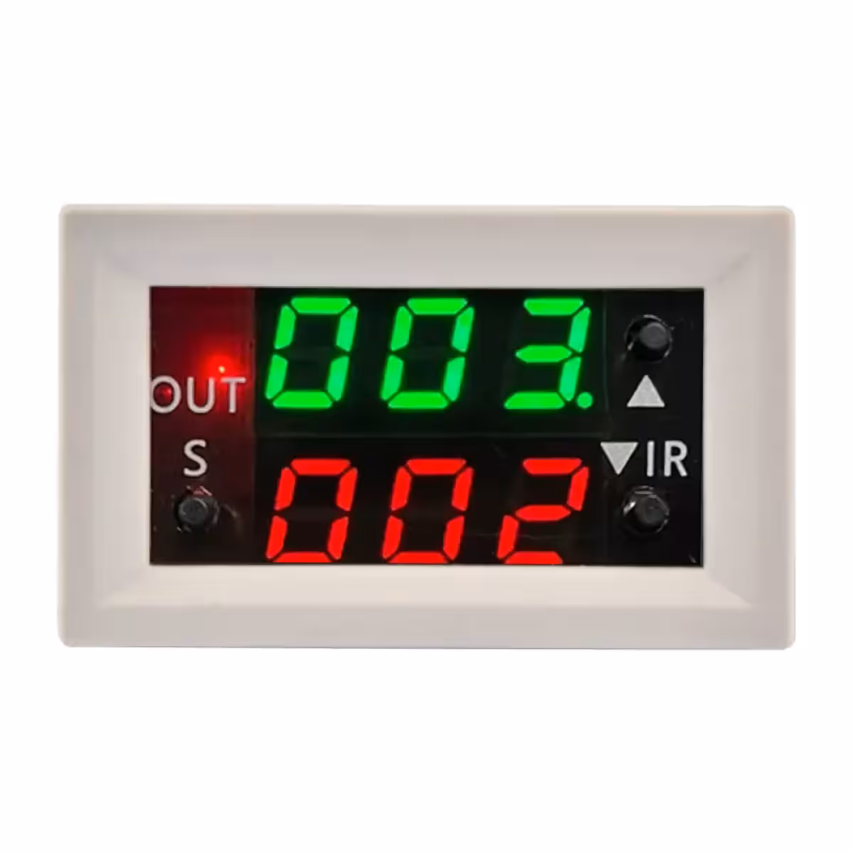 Relämodul för tidstyrning med LED-display för snabb justering