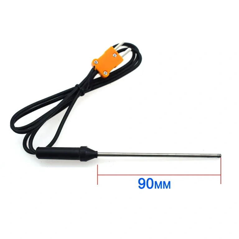 Högtemperatursensor typ K Professionell K-typ temperatursond för mätning upp till 1300°C