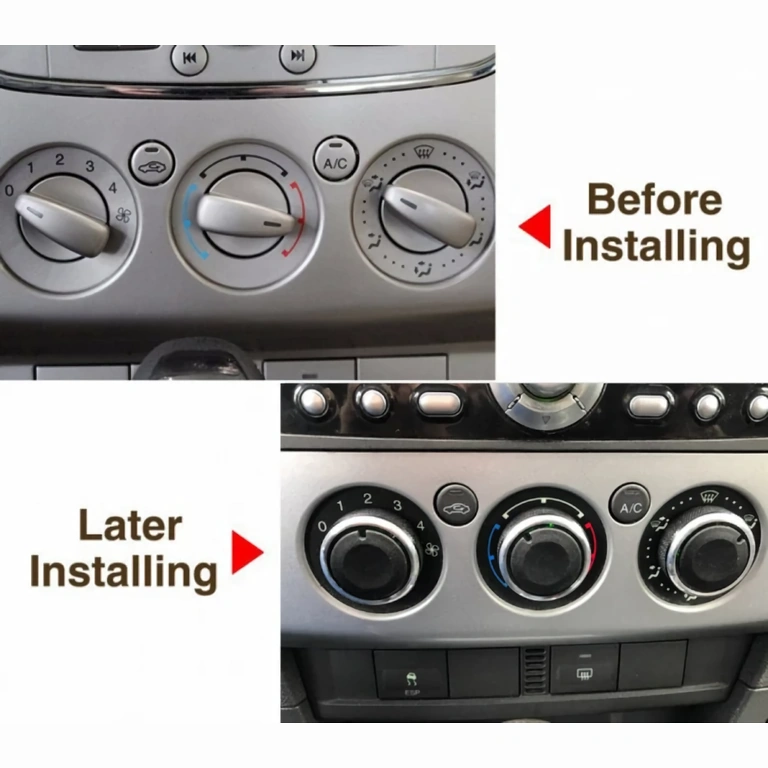 Komponenter AC-konsol Ford instrumentpanel Set med knappar för klimatkontroll / AC – varierande kompatibilitet