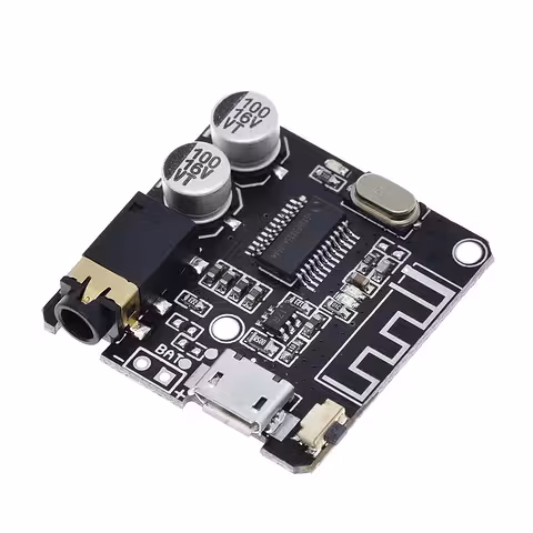 Bluetooth 5.0 ljudmottagare VHM-314 med USB – biladapter, extern ljudenhet, mobilapp
