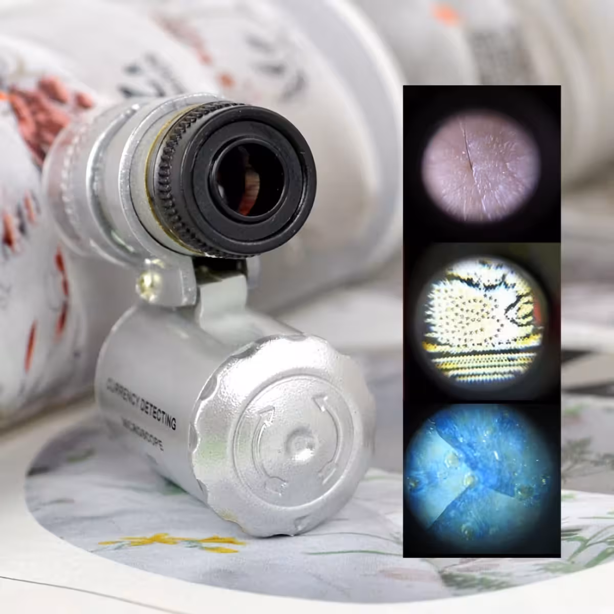 Mikroskop med hög förstoring 60x, lämpligt för hobbyister och proffs