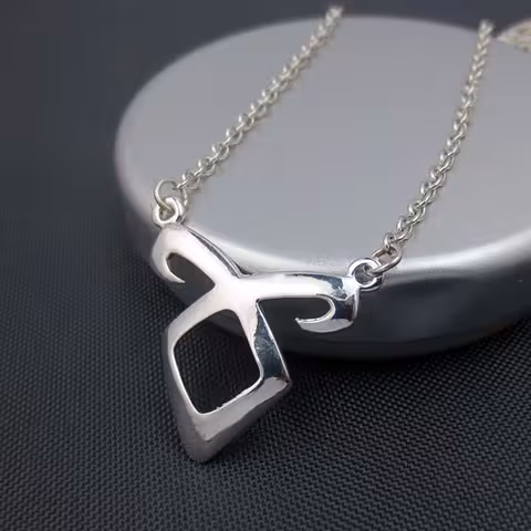 Halsband The Mortal Instruments City of Bones – Angel, silverfärgad fantasy