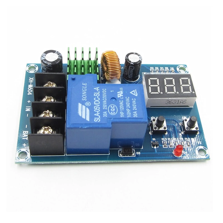 Enhet för att avbryta ström när batteriet är fulladdat