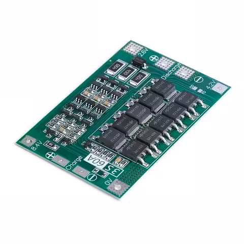 BMS 3S 60A – skyddsmodul för Li-Ion 18650 batterier, laddning och balansering