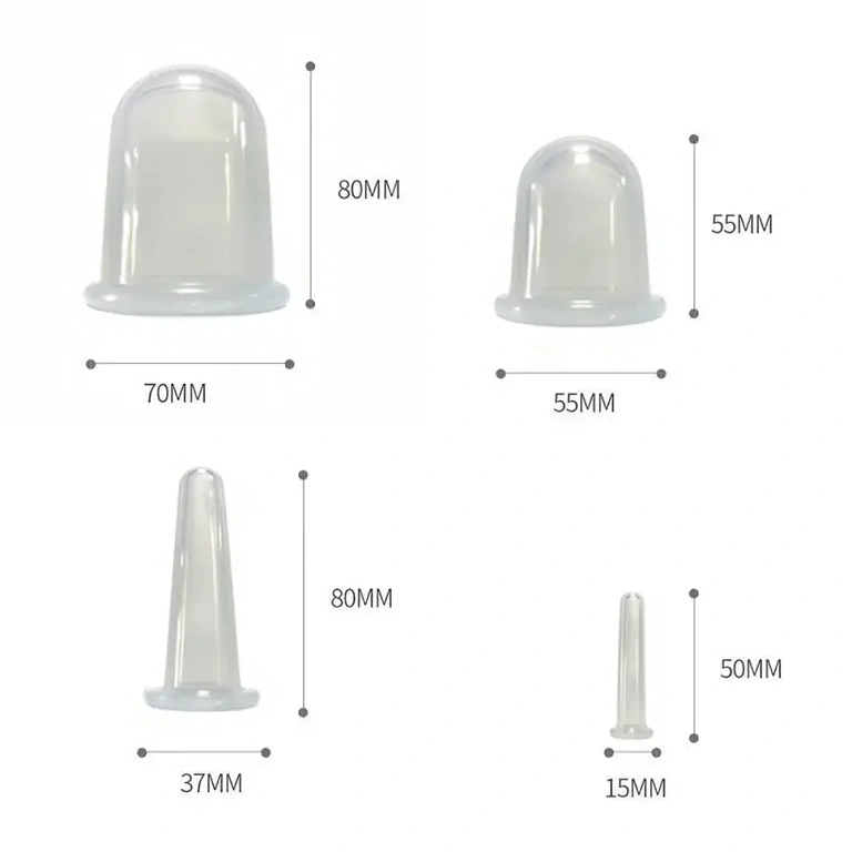 4 silikonkoppar i olika storlekar för mångsidig användning