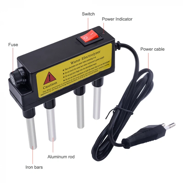 Liten apparat för snabb testning av vatten i hemmet