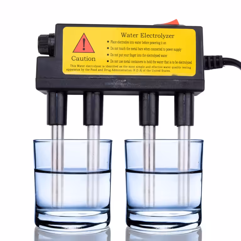 Vattenelektrolysator – apparat för elektrolys och test av vattenkvalitet hemma