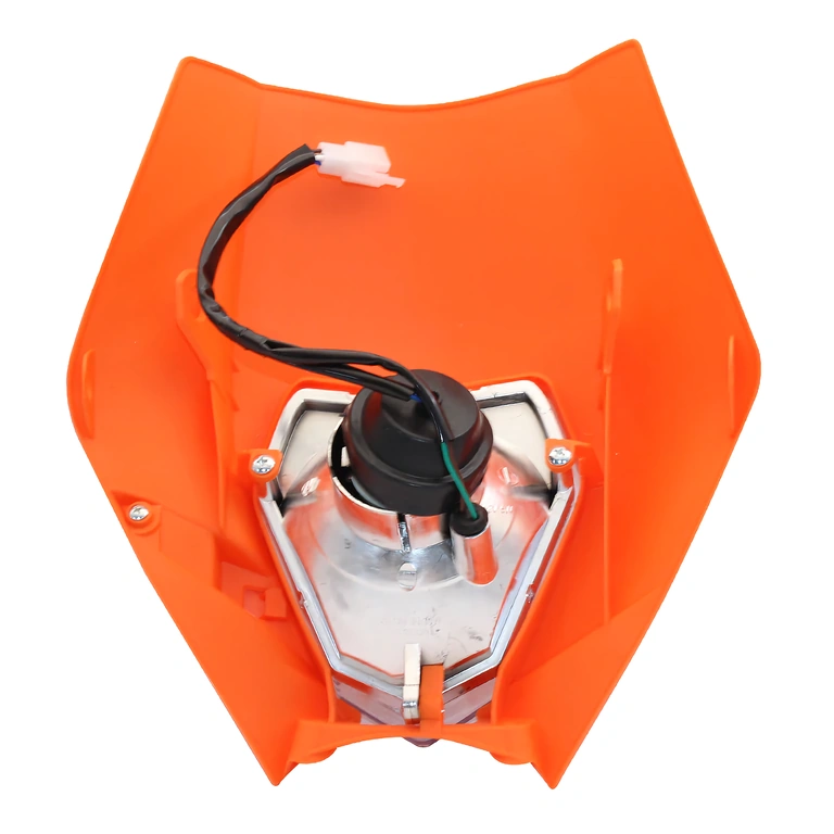 Aggressiv Streetfighter-design med LED-strålkastare och polypropenmask