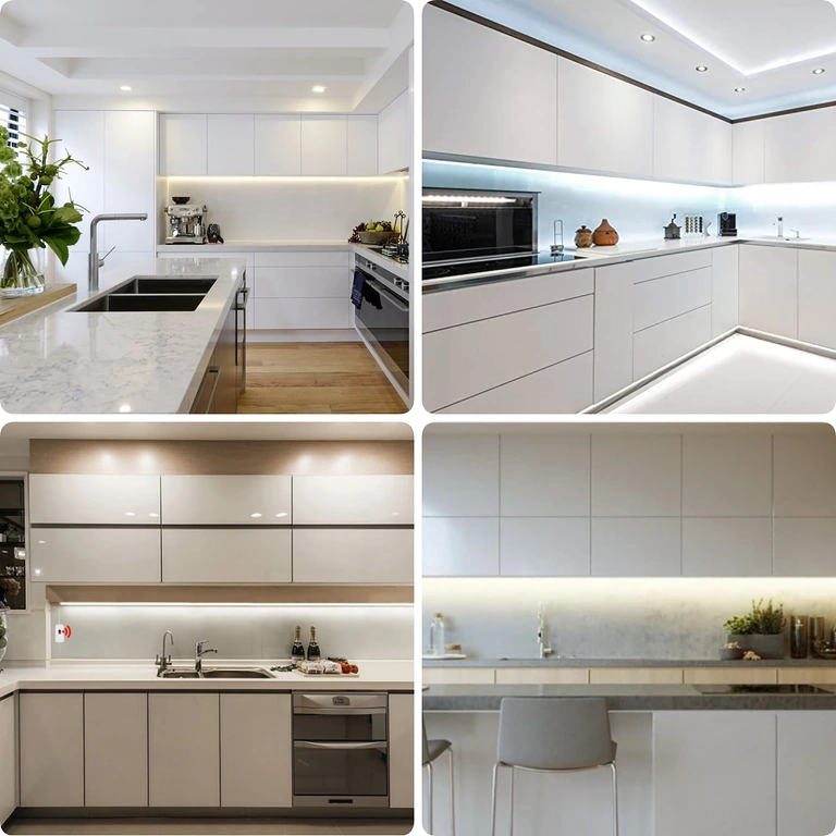 LED-remsa med sensor för montering under skåp eller bänk