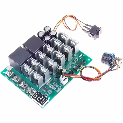 Digital PWM-Hastighetsregulator för DC-motor 60A 100A 12V–55V | DC-motor och HHO Generatorstyrning