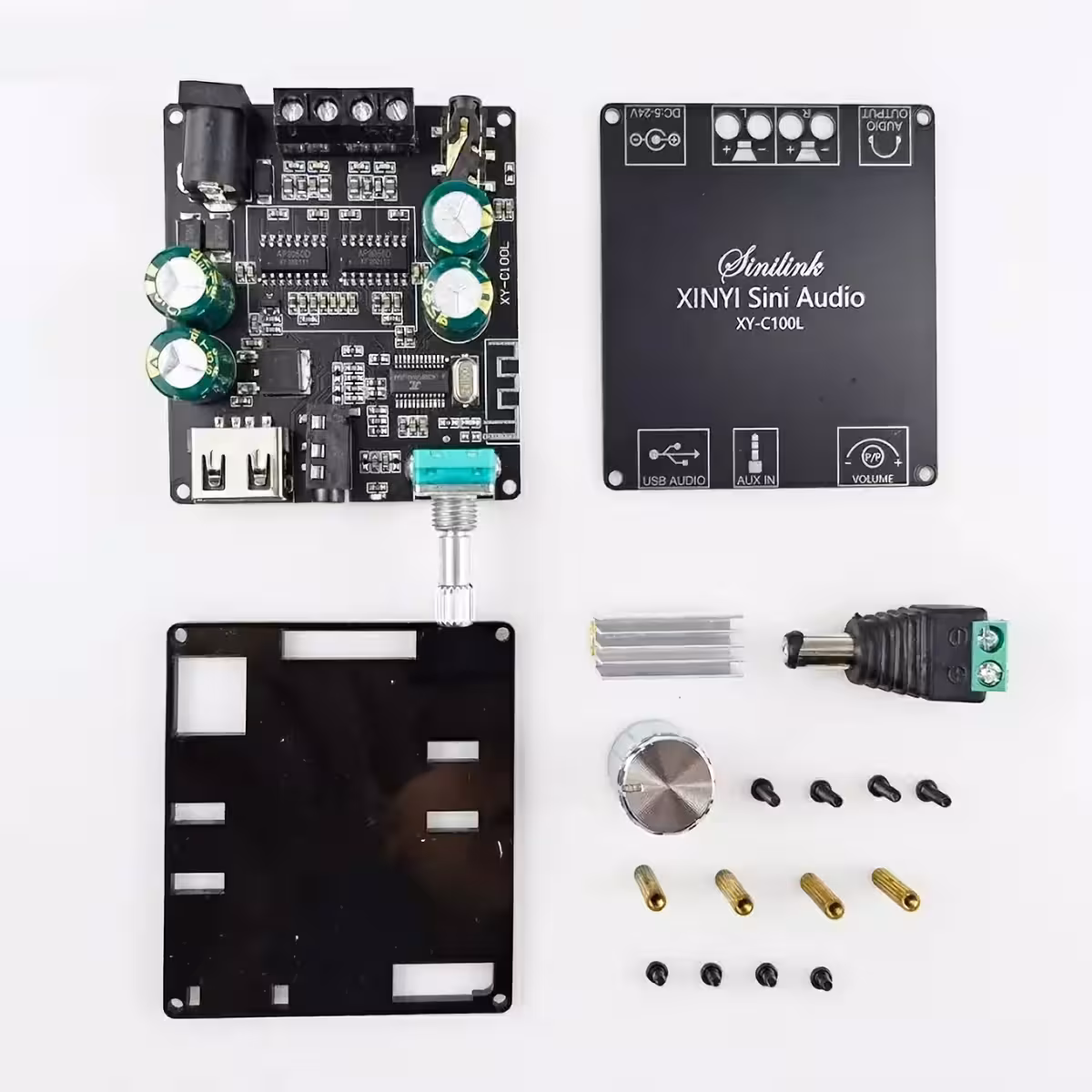 DIY audio-kit med Bluetooth stereo förstärkare