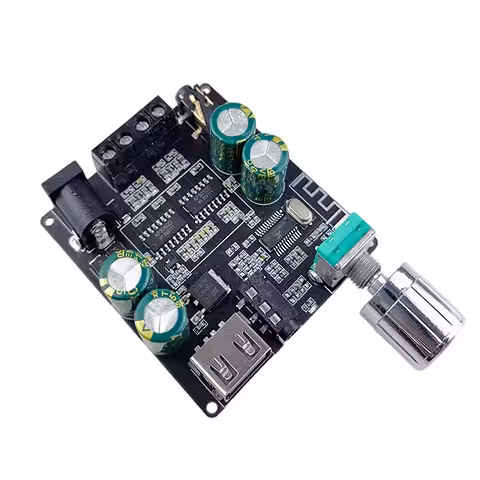 Bluetooth Hi-Fi Ljudförstärkare 2x100W Klass D – Professionell Bilstereo Modul