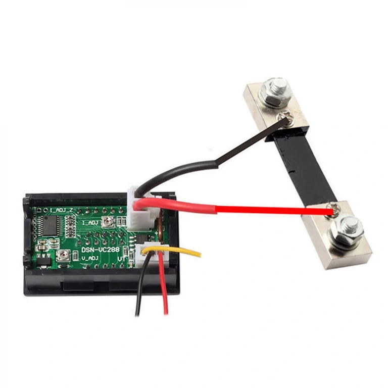 Noggrann ampèremätare med shunt för höga strömmar