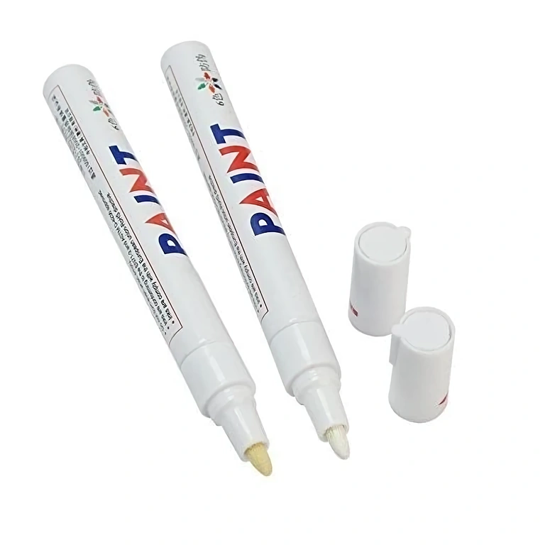 Vit markeringspenna för bil- eller cykeldäck