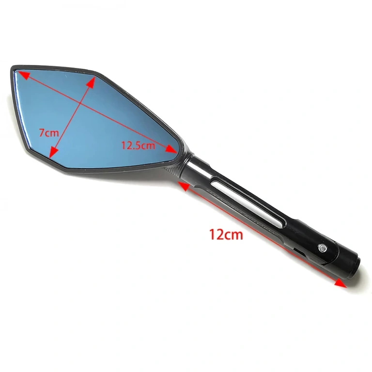 Eleganta speglar med robust fäste för alla typer av motorcyklar