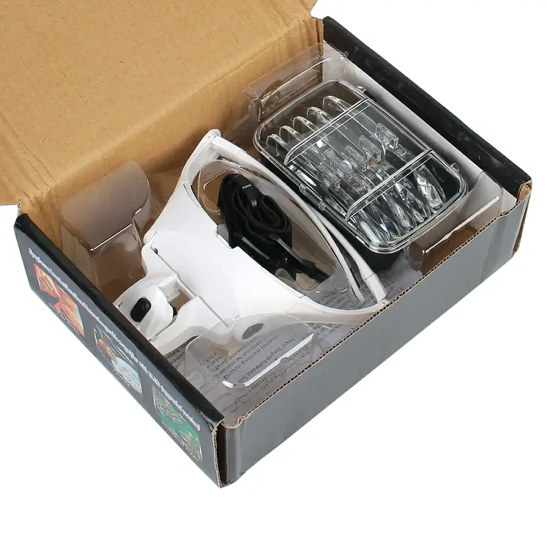 LED-glasögon för hantverk, målning, modellering, sömnad