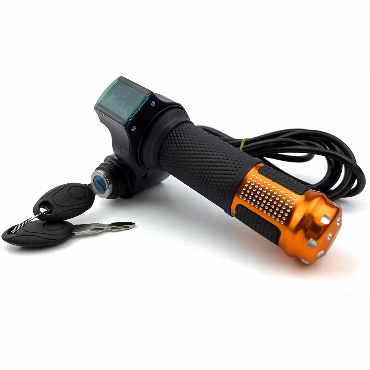 Handtag med nyckel och batteriindikator för elsparkcykel 12V-72V