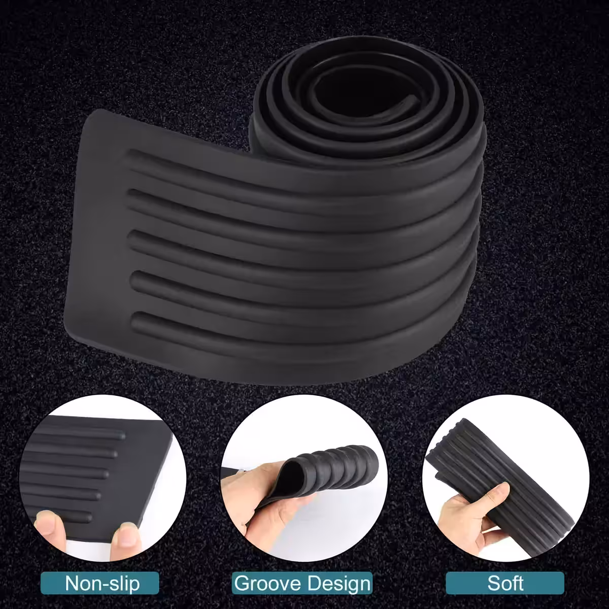 Anti-repa gummitillbehör för bilens stötfångare