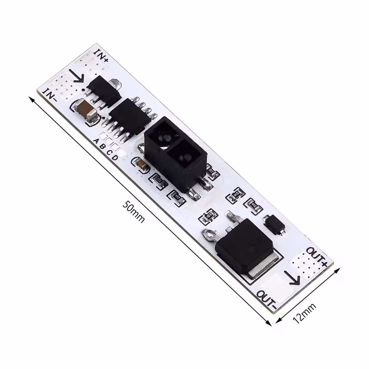 Diagram med mått och monteringsanvisningar för XK-GK-4010A sensor