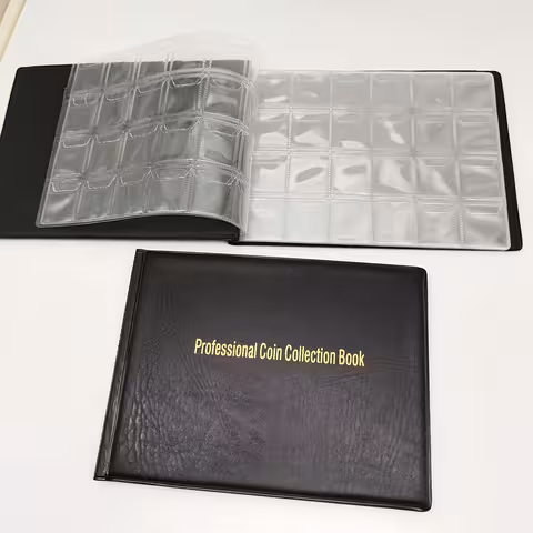 Myntalbum för Samlare – Plats för 240 Mynt, Numismatisk Förvaring