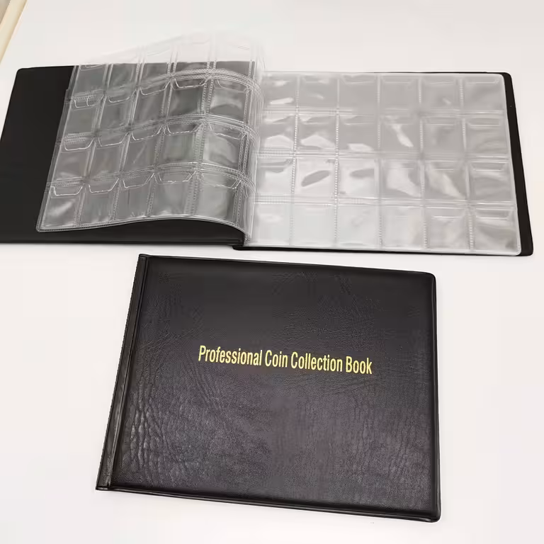 Myntalbum för Samlare – Plats för 240 Mynt, Numismatisk Förvaring