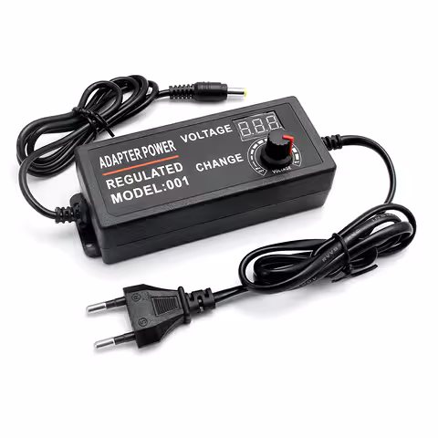 Universell Justerbar Strömadapter 3V–24V 3A – Variabel Spänningsregulator