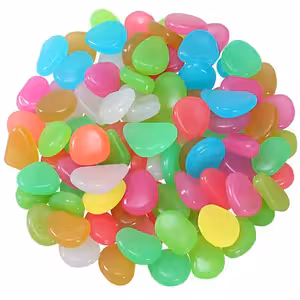 Självlysande Dekorstenar för Trädgård, Akvarium och Inredning – Fosforescerande Stenar