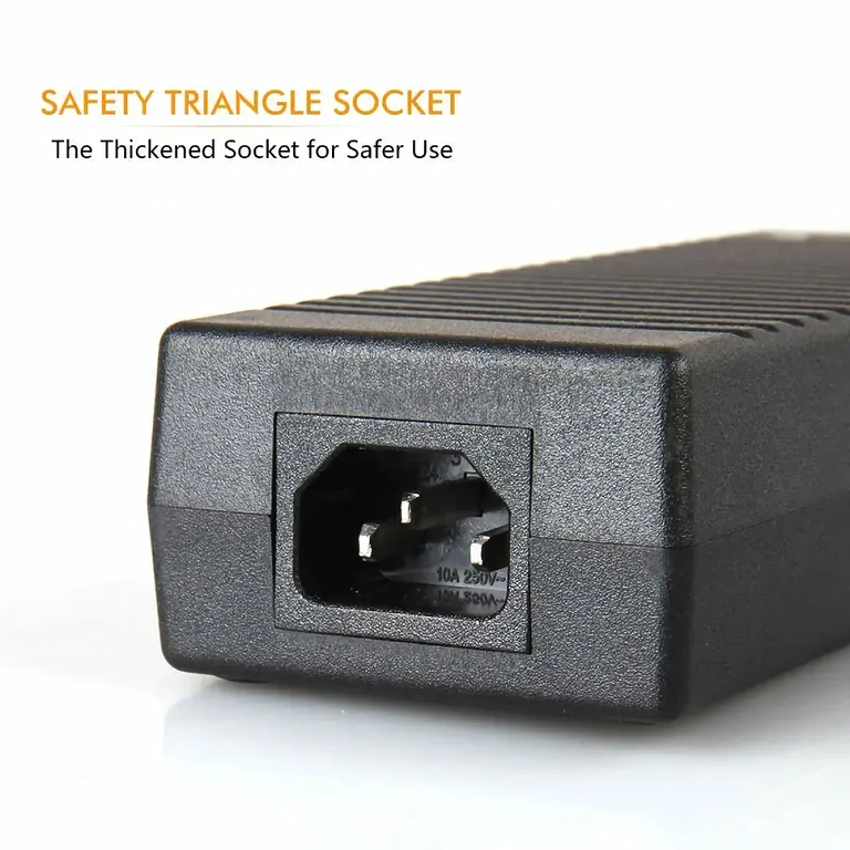 Strömkälla 220V till 12V för bil Strömadapter 220V AC till 12V DC, 10A, för bil- och elsparkcykelutrustning