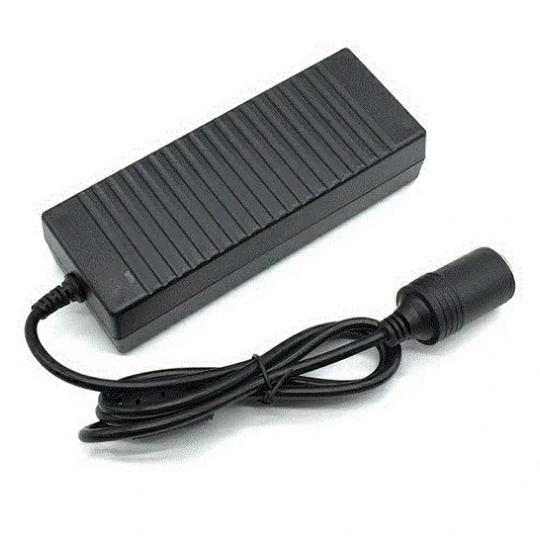 Spänningsomvandlare 220V till 12V för bil Omvandlare från 220V till 12V med billighterkontakt för bilutrustning