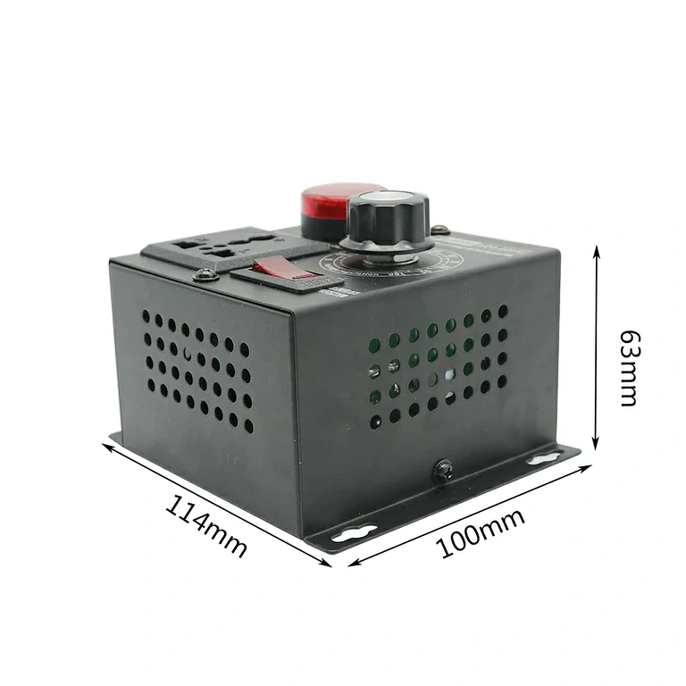 Motorvarvtalskontroll med voltmeter Elektrisk motorhastighetskontroll med digital display och ON/OFF-brytare