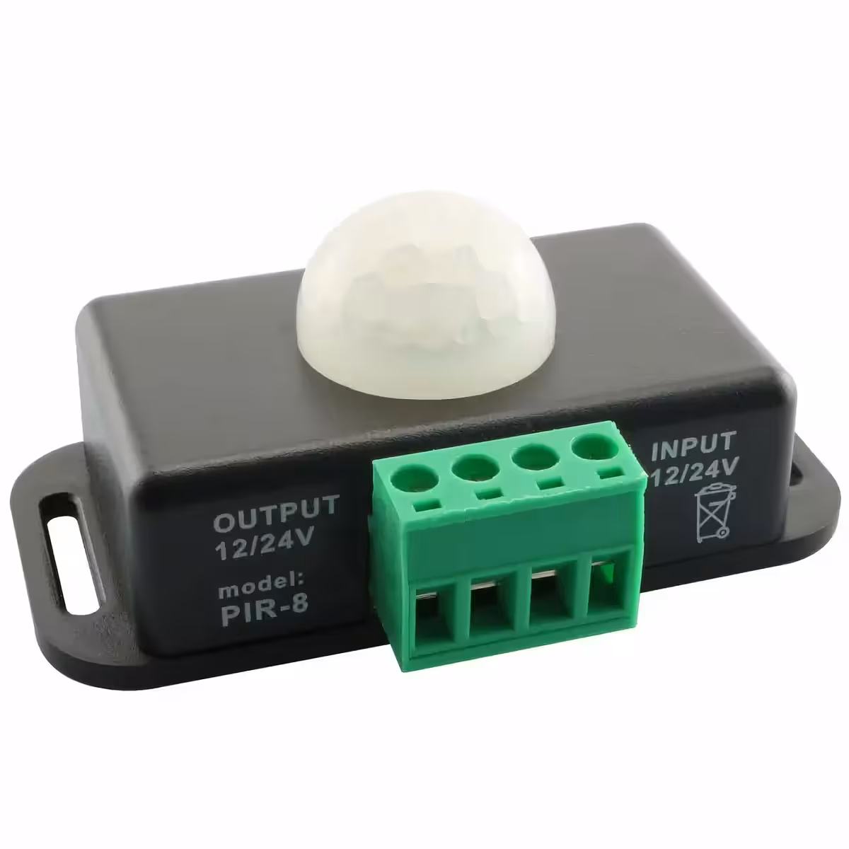 PIR-rörelsesensor med fördröjningsfunktion 1–10 min, 12–24V