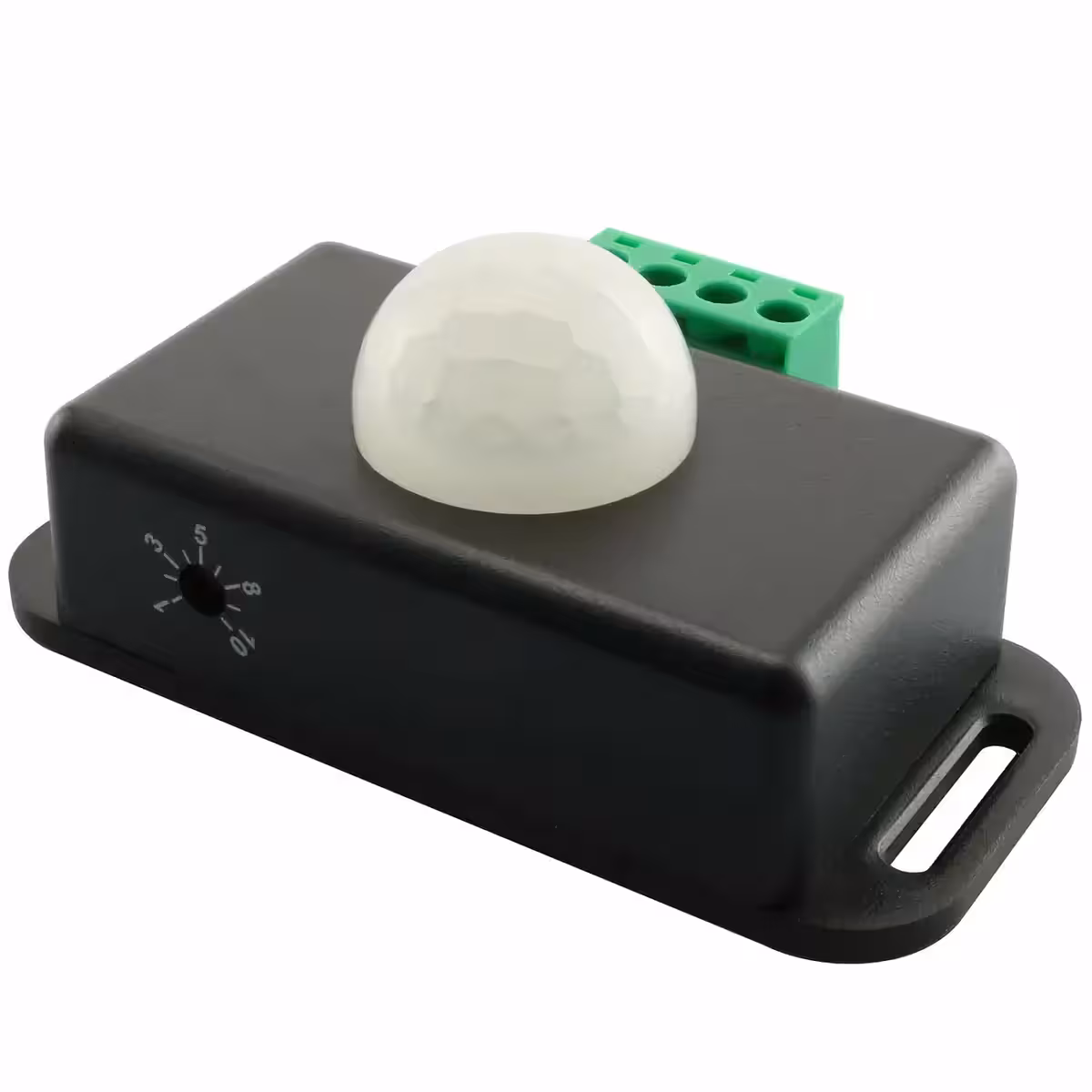 PIR-närvarosensor med rörelsedetektering, 12–24V, energibesparande