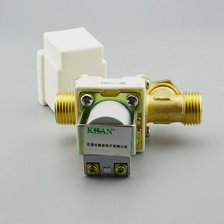 12V normalt stängd solenoidventil, avtagbart filter, plastskydd, för vatten- och luftinstallationer