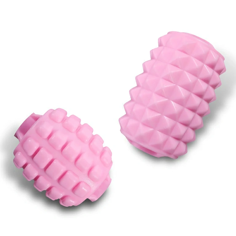 Ergonomisk massageapparat med silikonrullar för fullständig muskelmassage