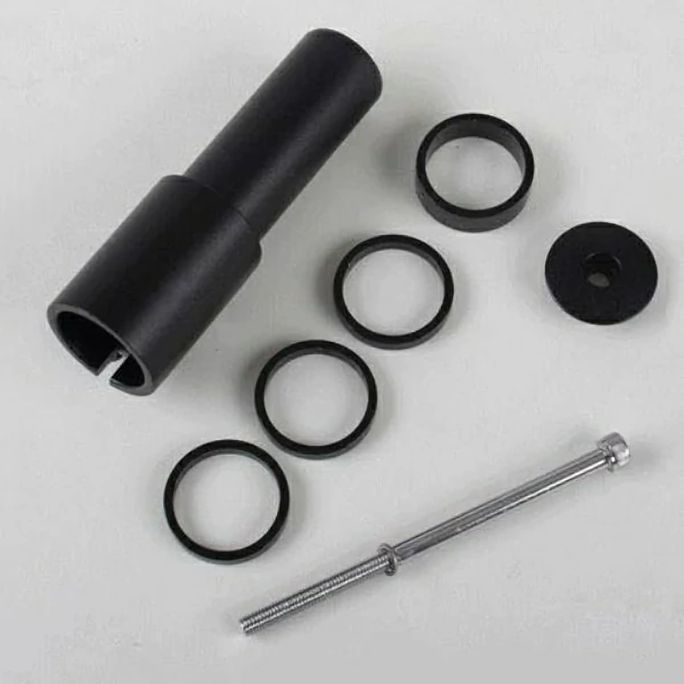 Svart legeringshöjare för styrestolpe – universell kompatibilitet