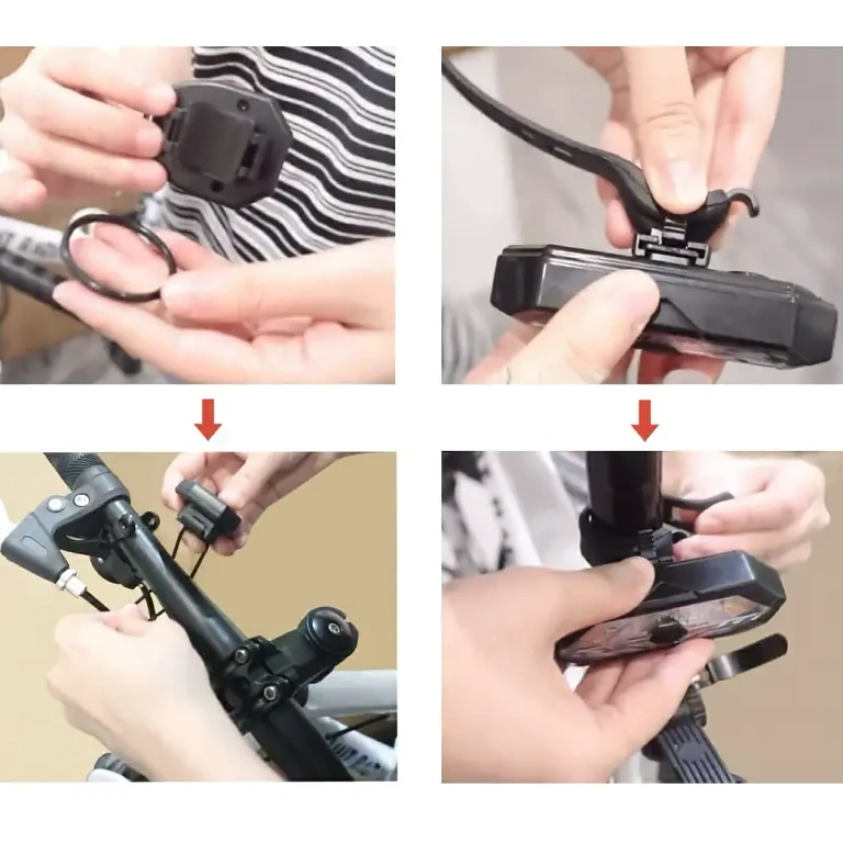 Bakre cykelljus med fjärrstyrning