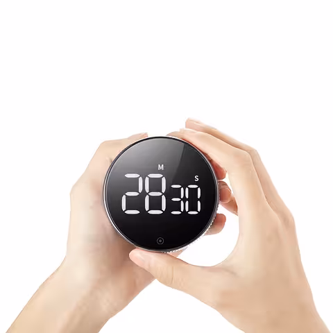 Digital Kökstimer med LED och Larm – Professionell Magnetklocka med Stor Display