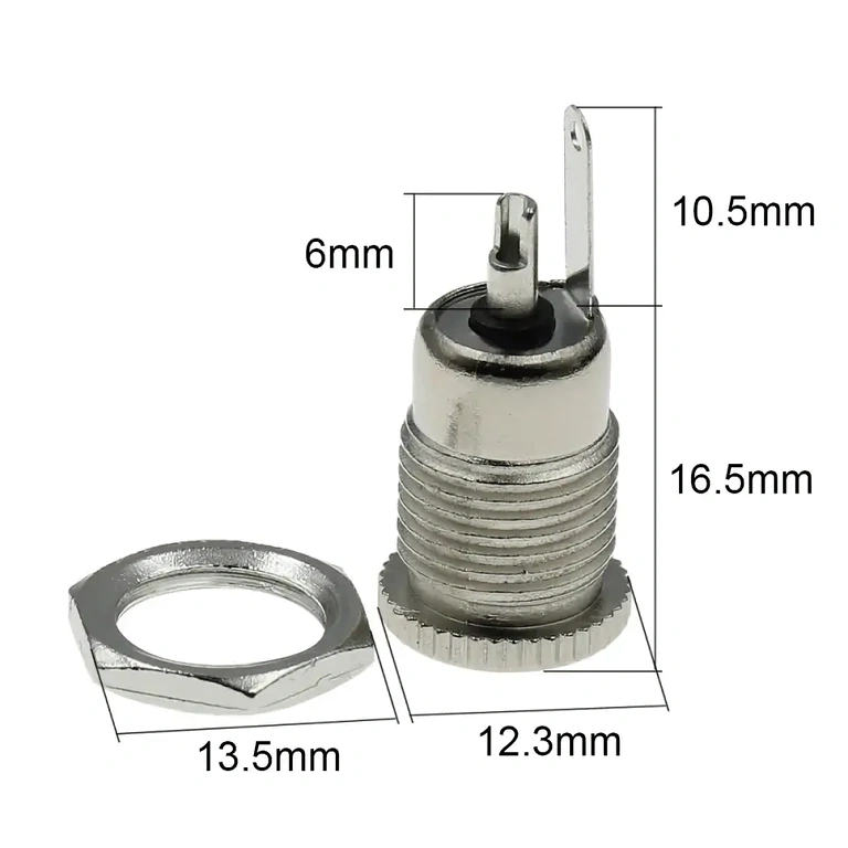 DC-hona-adapter för anslutning av kabel till olika enheter
