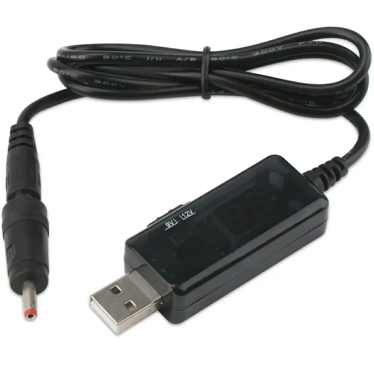 Step-up modul med spänningsval och LED-skärm, idealisk för portabel strömförsörjning