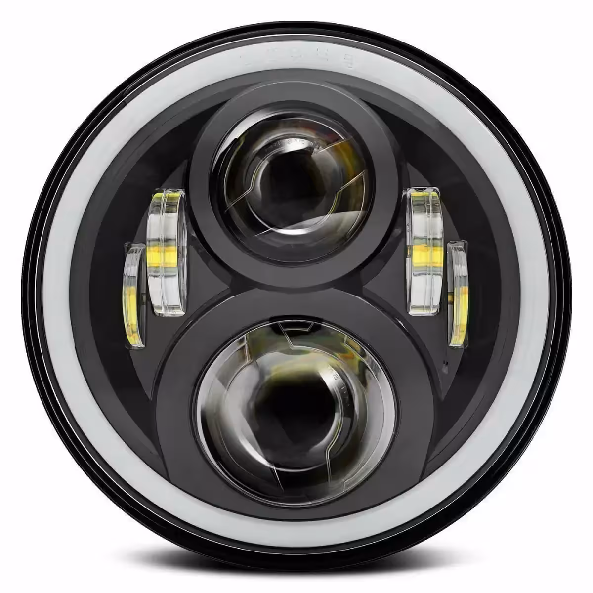 Universell LED-strålkastare 7 tum, kompatibel med bil, motorcykel, ATV, lastbil, traktor